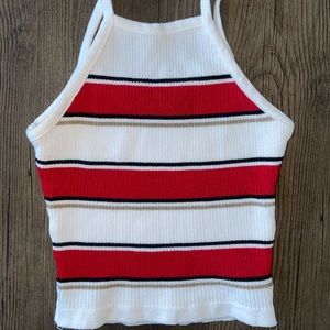 Small Papaya Crop Tank Top